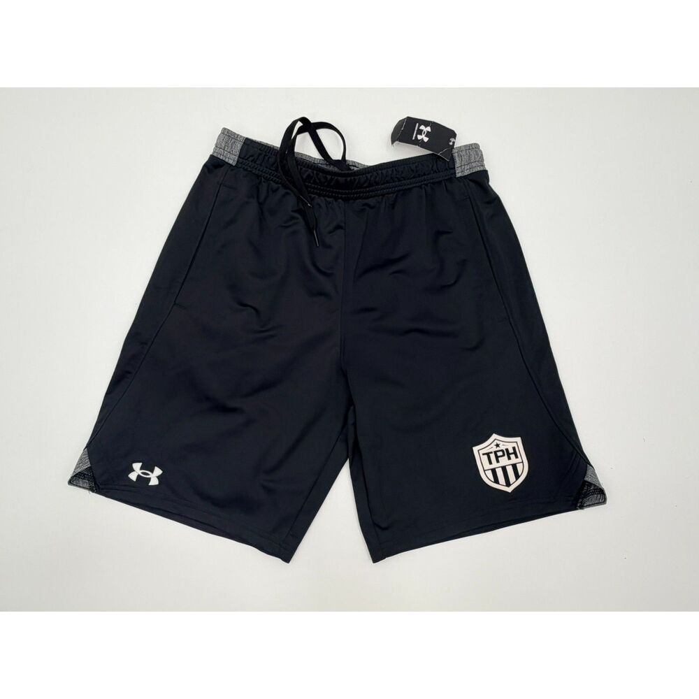 NWT Under Armour TPH Total Package Hockey Black Loose Fit Workout Shorts Med